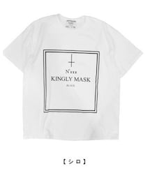 KINGLYMASK | 「Frame」 KINGLYMASK ロゴ ドロップショルダー ビッグTシャツ(Tシャツ/カットソー)