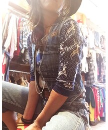 flowリメイク | usedkidsニット✖︎usedTリメイク(Tシャツ/カットソー)