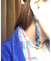 Handmade | コンチョとビーズでハンドメイド(ピアス（片耳用）)