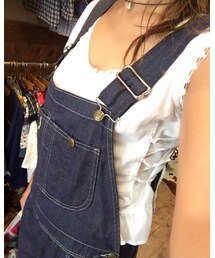 VINTAGE | ヨーロッパ古着ブラウス、コルセットのようなデザイン(シャツ/ブラウス)