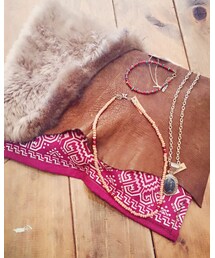 Handmade | バンダナ✖︎ムートン✖︎レザー(クラッチバッグ)