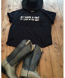 flowリメイク | flowリメイクフリンジタッセルT(Tシャツ/カットソー)