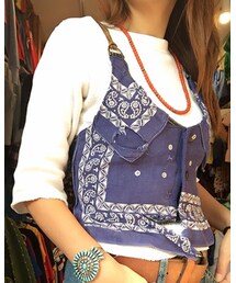 usedユーロサーマル | ホワイトパーツネックレス、ターコイズバングルlapidario(Tシャツ/カットソー)