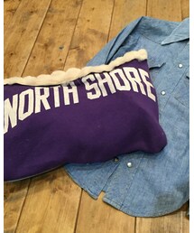 flowリメイク | usedスウェットリメイククラッチ 後ろ側(クラッチバッグ)