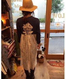 usedスウェットリメイクflow | 遊びに来てくれたお友達に着画お願い❤️usedスウェットリメイク(スウェット)