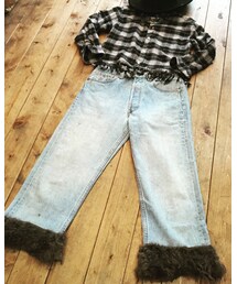 flowリメイク | リーバイス501リメイクムートン flow(パンツ)