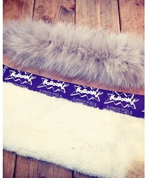 flowリメイク | usedバンダナ✖︎レザー✖︎ムートンリメイククラッチ(その他)