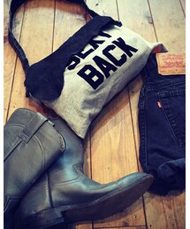 FLOW | usedＴ✖︎レザーリメイクバック(その他トップス)