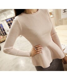 11AM | ペプラムニットプルオーバー(ニット/セーター)