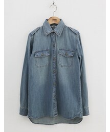 11AM | ウォッシュ加工デニムシャツ(シャツ/ブラウス)