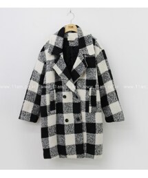 ギンガムチェックチェスターコート(チェスターコート)