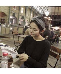 ネジリポイントミックスカラーヘアバンド(ヘアバンド)