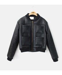 4ポケットレザージャケット(ダウンジャケット/コート)