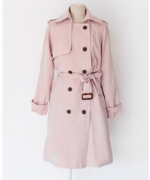 ピンクトレンチコート(トレンチコート)