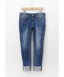 ダメージ加工デニムパンツ(デニムパンツ)