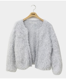 オープン型シャギーニットカーディガン(カーディガン/ボレロ)