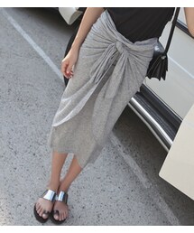 前結びラップ風ジャージスカート(スカート)