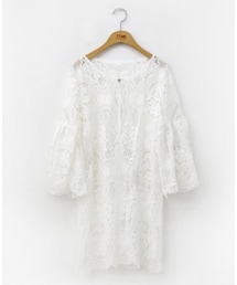 総レースシースルーカーディガン(カーディガン/ボレロ)