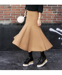 ニットフレアスカート(スカート)