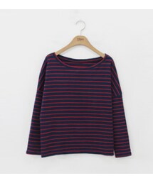 配色ボーダー柄ルーズTシャツ(Tシャツ/カットソー)