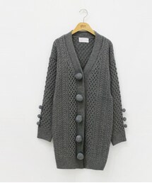 ボンボンボタンポイントロングカーディガン(カーディガン/ボレロ)