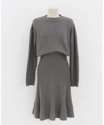 アンゴラ混紡ニットセットアップ(セットアップ)