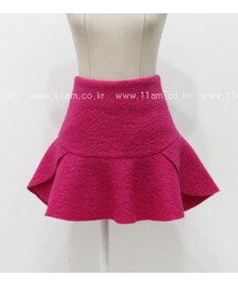 ウール混紡フレアミニスカート(スカート)