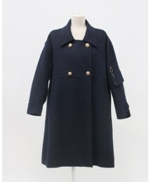 ハンドメイドケープ風コールドボタンポイントコート(ポンチョ)