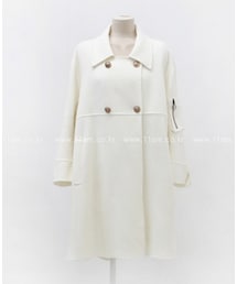 ハンドメイドケープ風コールドボタンポイントコート(ポンチョ)