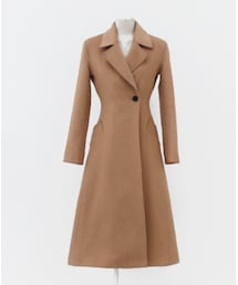 ベーシックワンボタンムジロングコート(その他アウター)