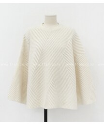 斜めリブディテールモダンニット(ニット/セーター)