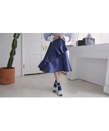 斜めアンバランスラッフルAラインスカート(スカート)