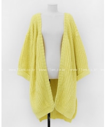 サイドスリットナチュラルロングカーディガン(カーディガン/ボレロ)