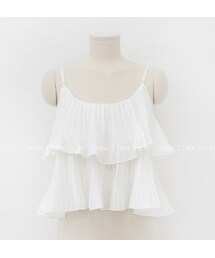 11AM | 2段プリーツポイントビスチェ(キャミソール)