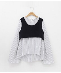 11AM | ビスチェレイヤードブラウス(シャツ/ブラウス)