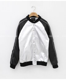 11AM | メタリングバックレタリングポイントブルゾン(ブルゾン)