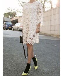 11AM | リーフ柄レースワンピース(ワンピース)