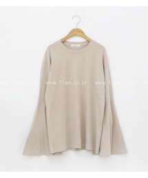 11AM | ユニークカフスカットソー(Tシャツ/カットソー)