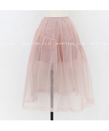 11AM | シースルー切替チュールロングスカート(スカート)