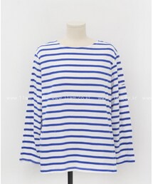 11AM | ボーダー柄 ラウンドネックTシャツ(Tシャツ/カットソー)