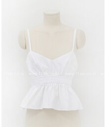 11AM | フレア切り替えミニビスチェ(チューブトップ)