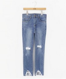 11AM | ナチュラルダメージカットデニムパンツ(デニムパンツ)