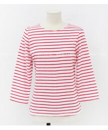 11AM | 8分袖ストライプ柄Tシャツ(Tシャツ/カットソー)