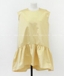 11AM | フレア切り替えノースリーブミニワンピース(ワンピース)