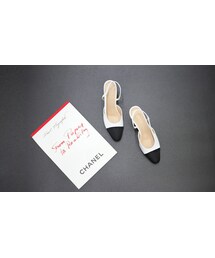 11AM | ブラック配色スリングバック(パンプス)