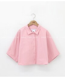 11AM | シンプル無地ショートブラウス(シャツ/ブラウス)