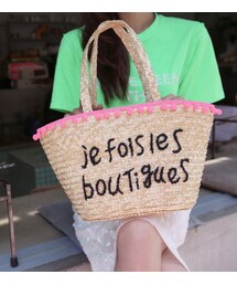 11AM | pink pom-bag(かごバッグ)