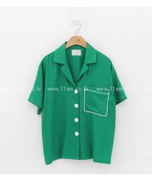 11AM | オープンカラーワンポケットシャツ(シャツ/ブラウス)