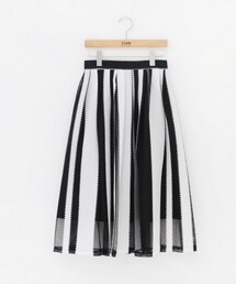 11AM | ストライプ柄シースルーフレアスカート(スカート)