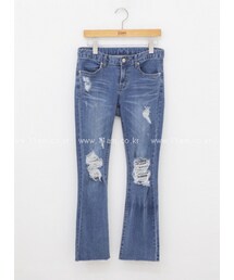 11AM | ダメージデニムブーツカットパンツ(デニムパンツ)